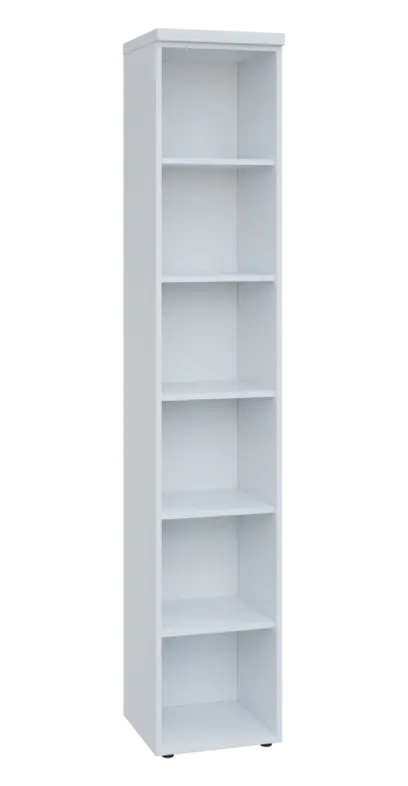 SIN 6 - 4N kancelářská skříň, nika, 2170x400x400, bílá